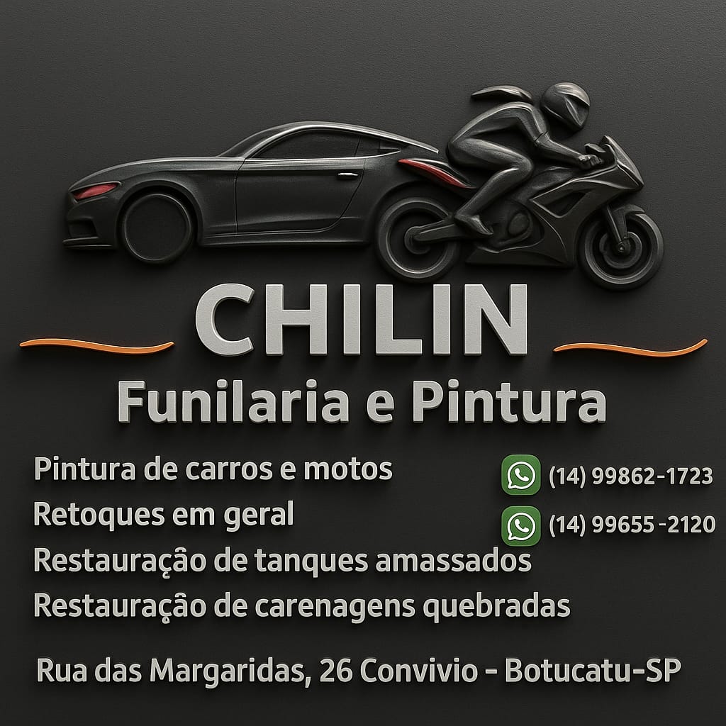 Placa da CHILIN Funilaria e Pintura
